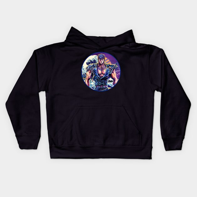 Fist Of The North Star Kenshiro's Ruthless Quest Kids Hoodie by goddessesRED